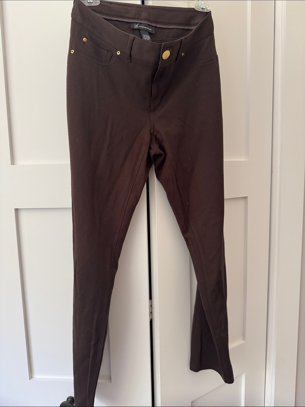 INC International Concepts Dark Brown Stretch Jeggings